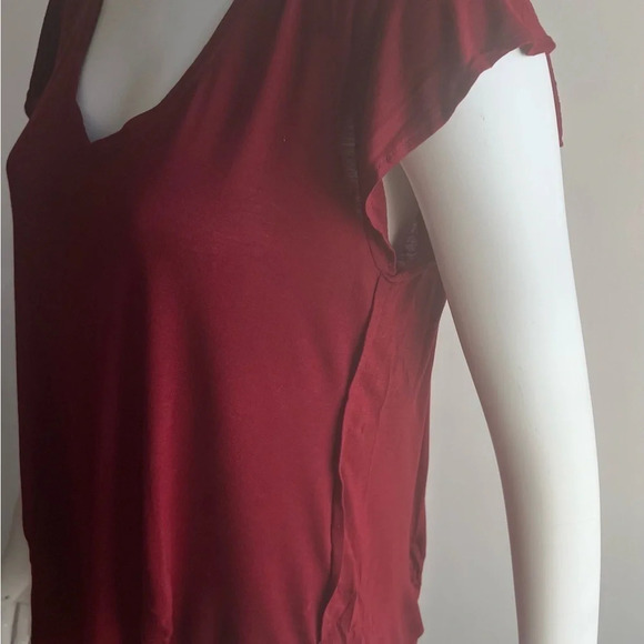 GAP womens Rust Orange knit Short sleeve Blouse top Small NWT - Picture 2 of 9